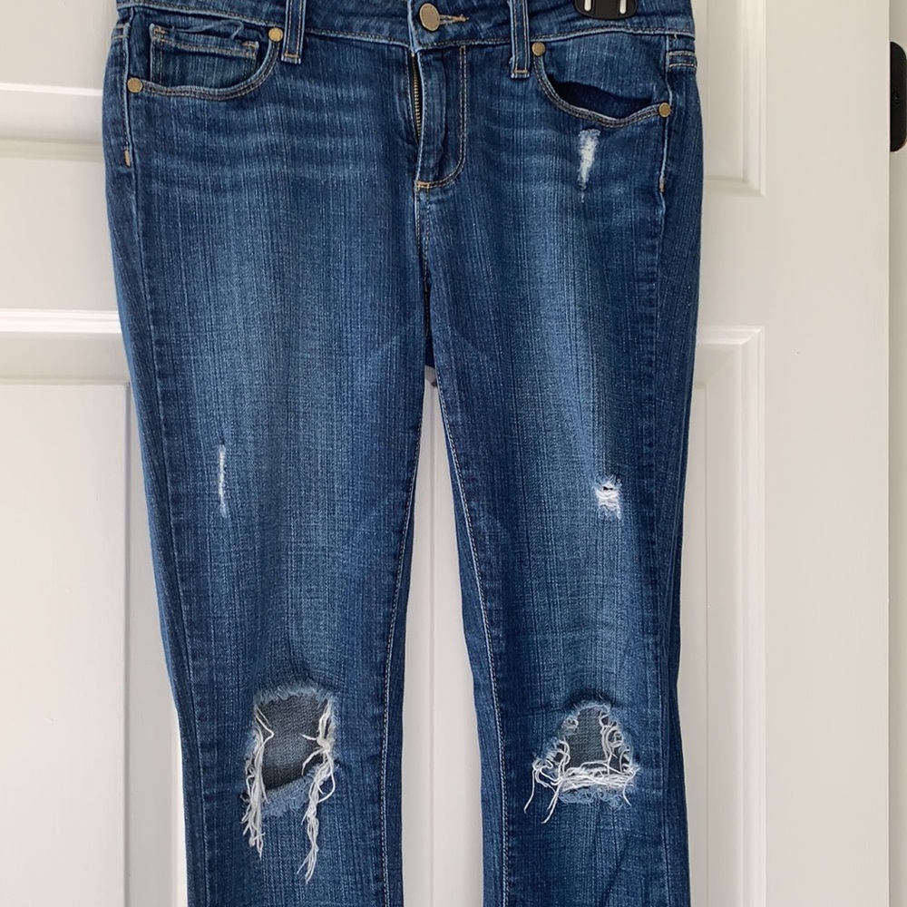 Never Worn Paige Distressed Ultra Skinny Jeans - Picture 2 of 10